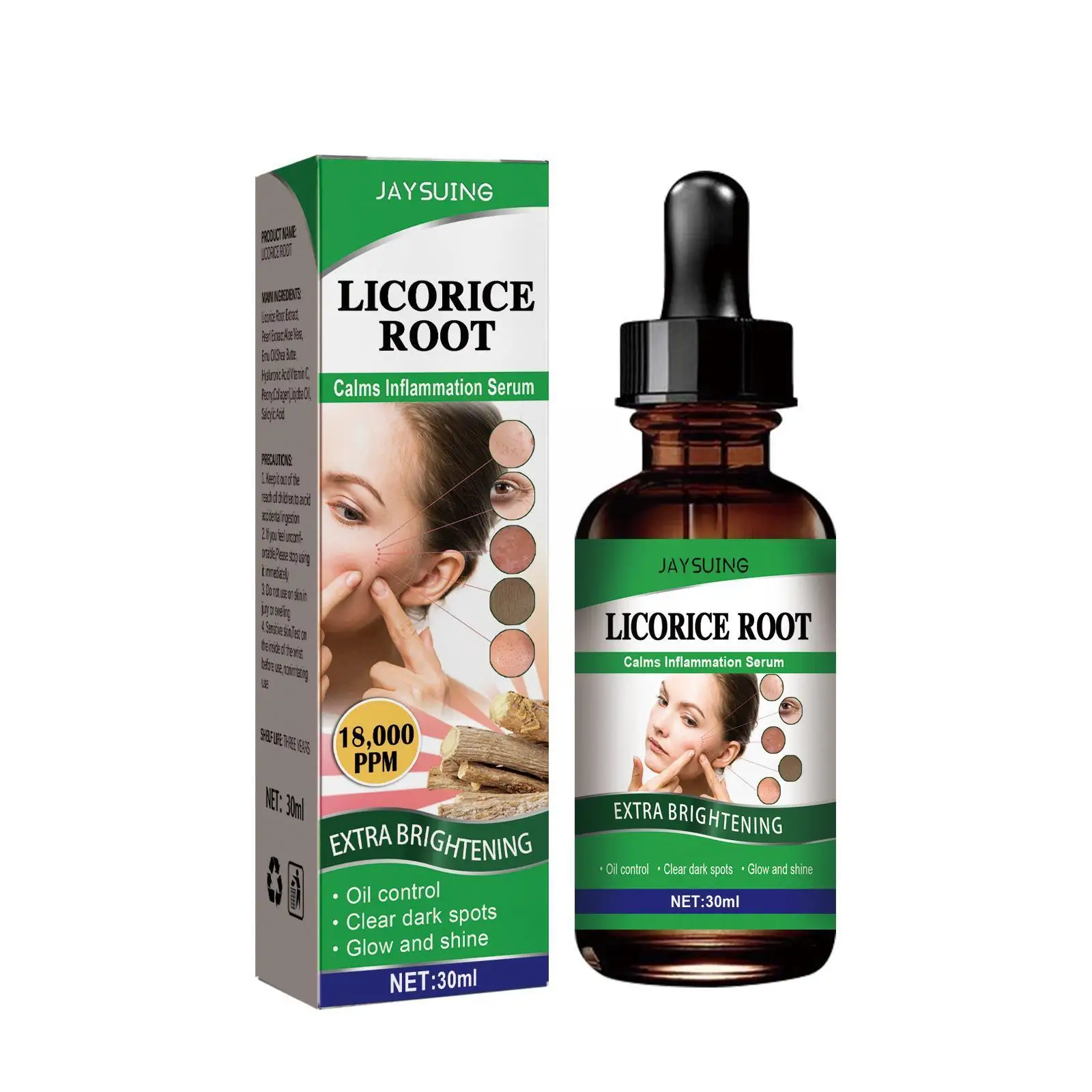 30ml Licorice Facial Essence Serum Licorice Root Extract Oil Wrinkle