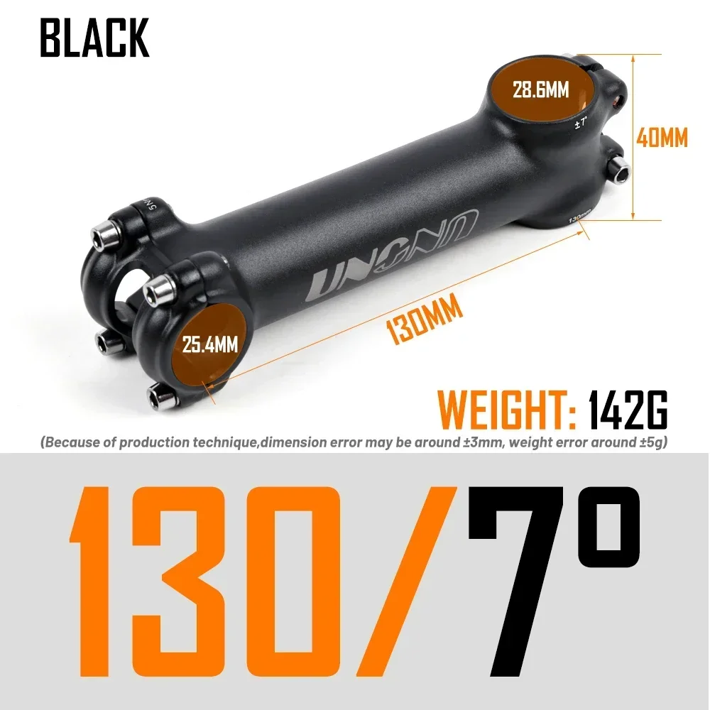 Tige Avant VTT Légère – 130 Mm, Pince 25.4 Mm – NOS, Légers Défauts