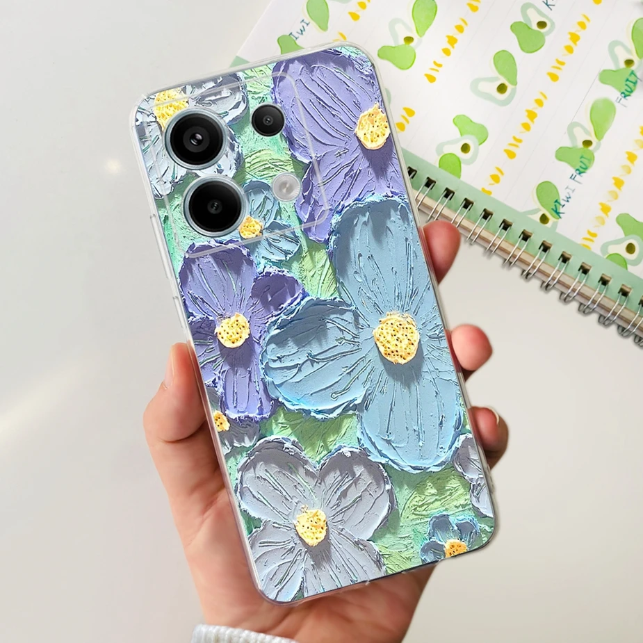 New Fashion Painted Clear Silicone Soft TPU Phone Case for Xiaomi Poco X6 Pro 5G