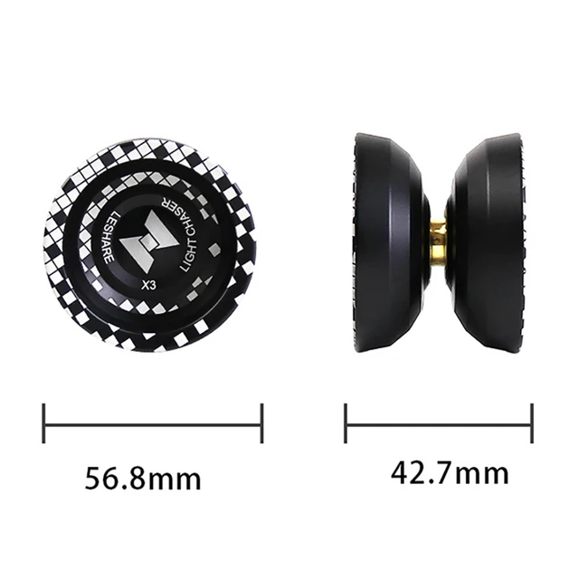Unresponsive LIGHT CHASER X3 Competitive Yo-Yo,Alloy Yoyo For Beginners,And Practise Tricks With Glove And Strings 4