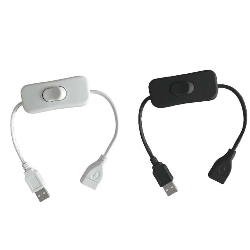 

USB Cable withSwitch USB2.0 Adapter Cord OD:3.5MM Wire Charging and Data Dropship
