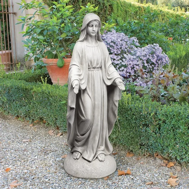 

Design Toscano VG55436 Madonna of Notre Dame Religious Garden Decor Statue 13 Inches Wide 13 Inches Deep 36 Inches High