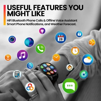 [2024 World Premiere] Zeblaze Btalk 3 Pro Smart Watch AMOLED Display Hi-Fi Bluetooth Phone Calls Health and Fitness Tracking 4