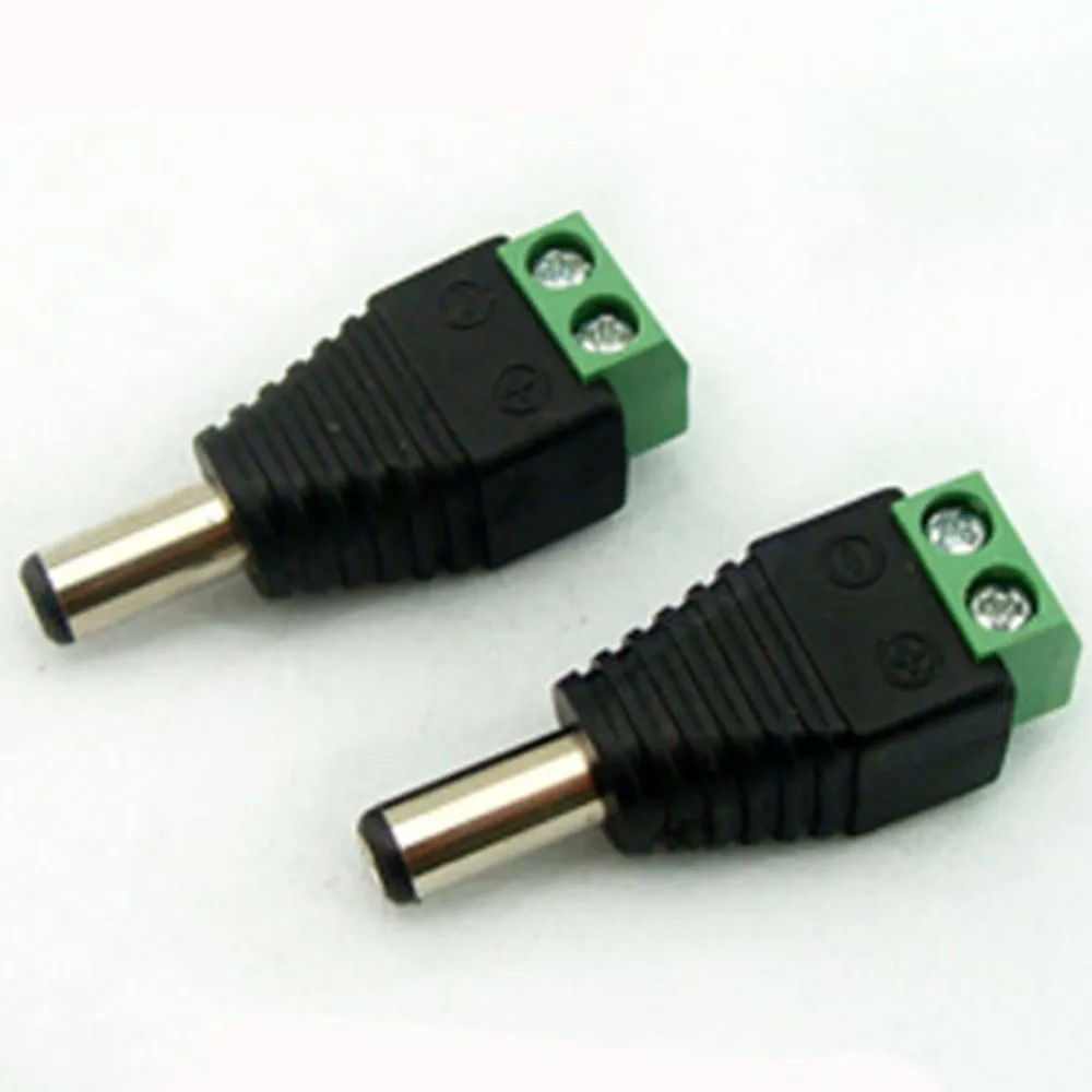 

100pcs 5.5mm X 2.1 DC Power Male Jack Adapter Plug for CCTV Camera