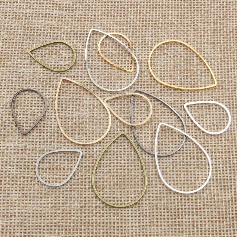 50 teile/los 20x1 5/22x30mm 6 Farben Überzogene Tropfen Kupfer Ring für Ohrringe erkenntnisse Earwire Schmuck charms schmuck machen Zubehör