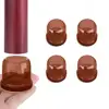 4 Pcs Chair Leg Cover Anti-Slip Scratch-resistant Silicone Table Leg Floor Protectors With Felt For Furniture Hardwood Floors 3