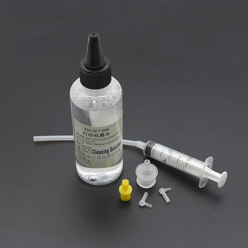 

1X Cleaning Solution Ink Cleaner For Dye Pigment Sublimation Ink Printhead Cartridge Ink Tank For EpsonHPCanonBrother