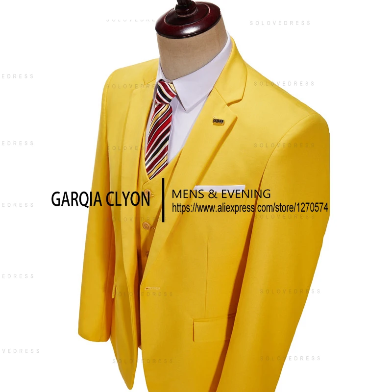 3 Pieces  Mens Suits  BusinessNotch Lapel Slim Fit Style Classical Wedding Blazer Vest  For Wedding（Blazer+Vest+Pants）