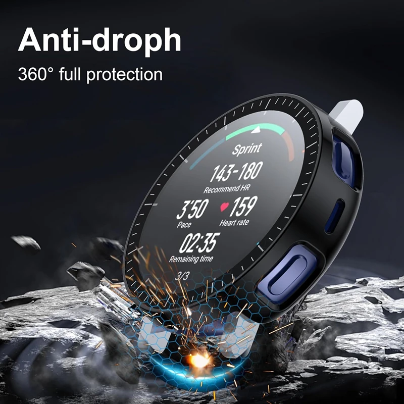 Dual-Layer Protective Case with Tempered Glass Screen Shield - Full Coverage and Shockproof Design
