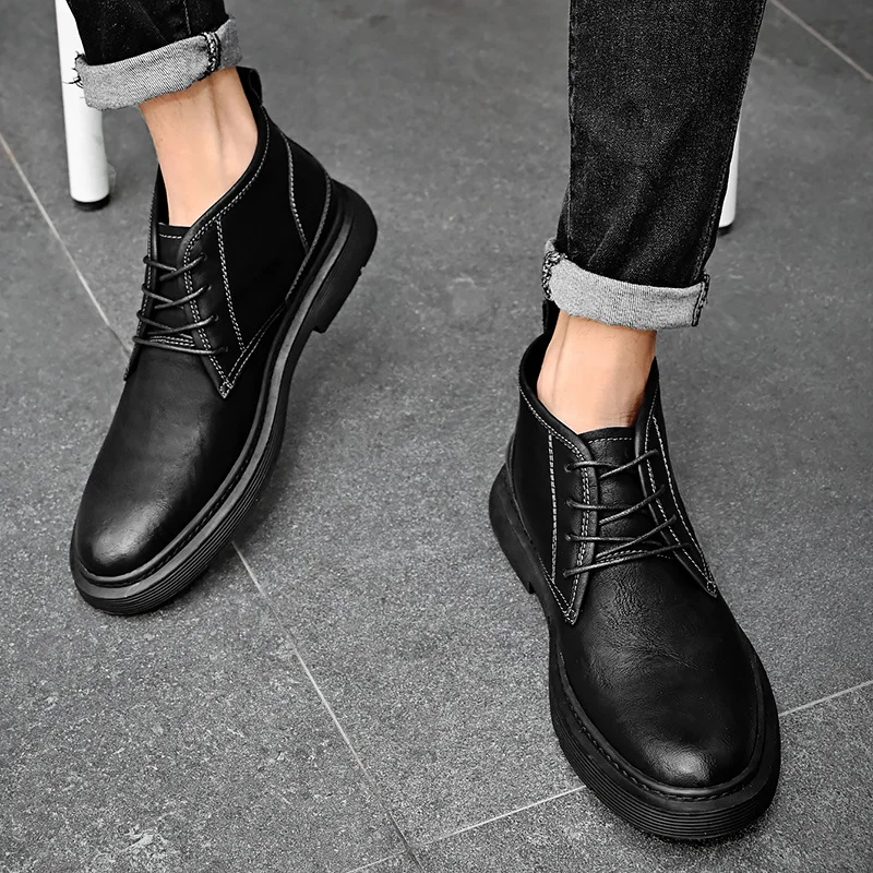 Lässige Martin-Stiefel, Schuhe für Herren, leichte Turnschuhe, Sport, Outdoor, Slip, bequem_voghion.com