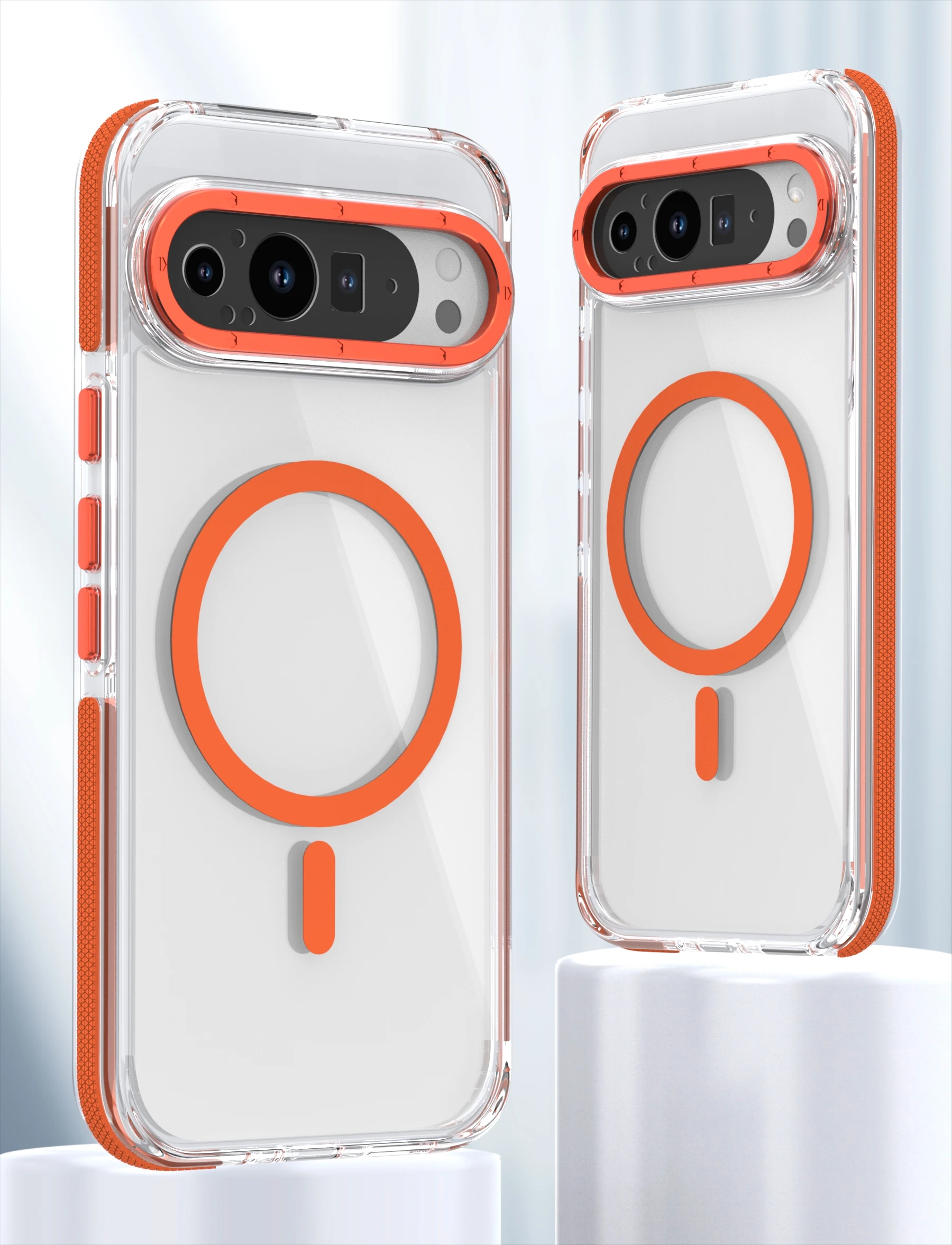 Luxury High Transparency Shockproof Phone Case with Magnetic Wireless Charging Compatibility