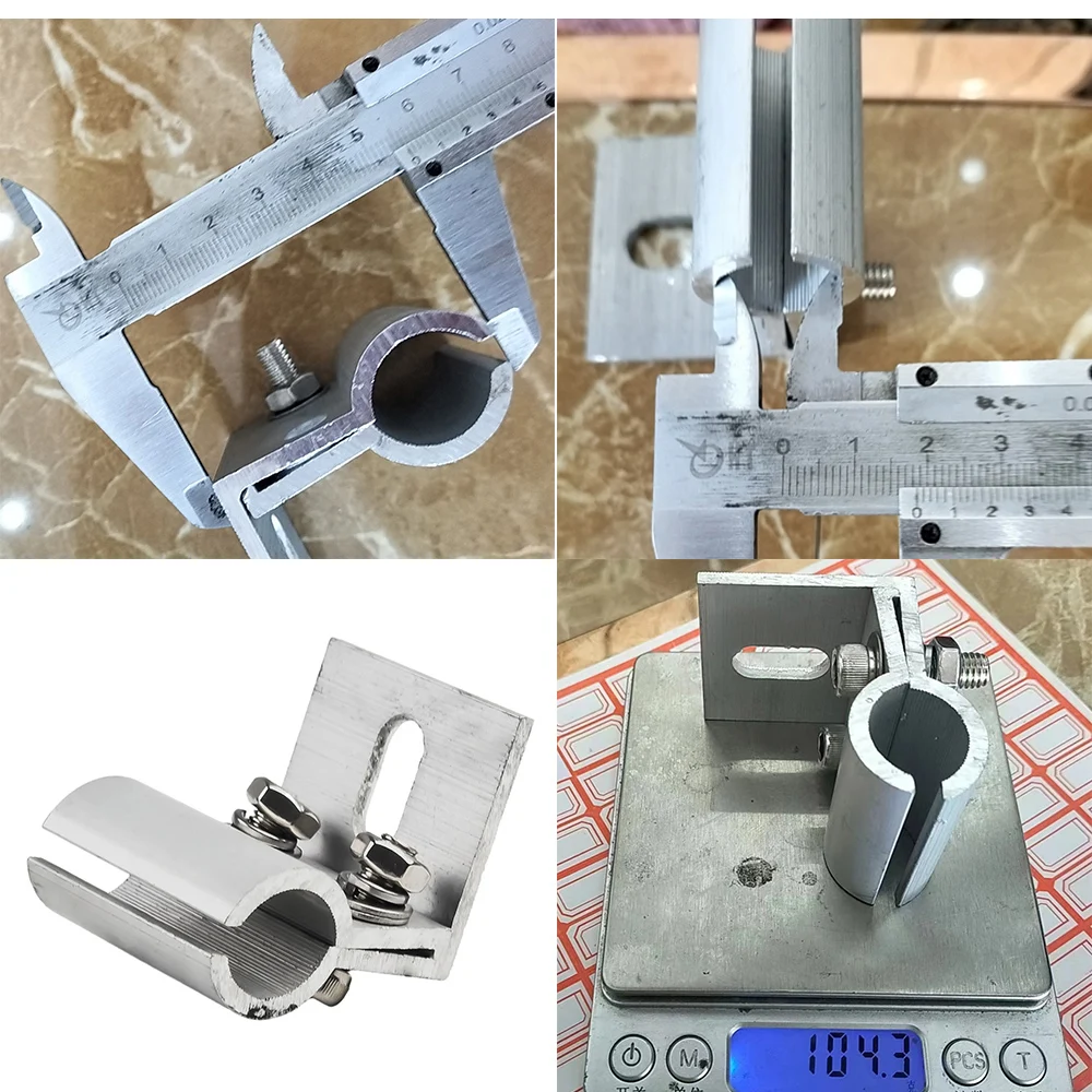 Solar Panel Mounting Bracket Solar Circular Metal Tile Clamp Aluminum Alloy Clamps for PV Module Racking System With Fixation