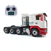 LESU 1/14 8*8 Painted RC Tractor Truck Car Model Metal Chassis W/ Cabin Servo 540 Motor Gearbox Light Sound System Controller 2