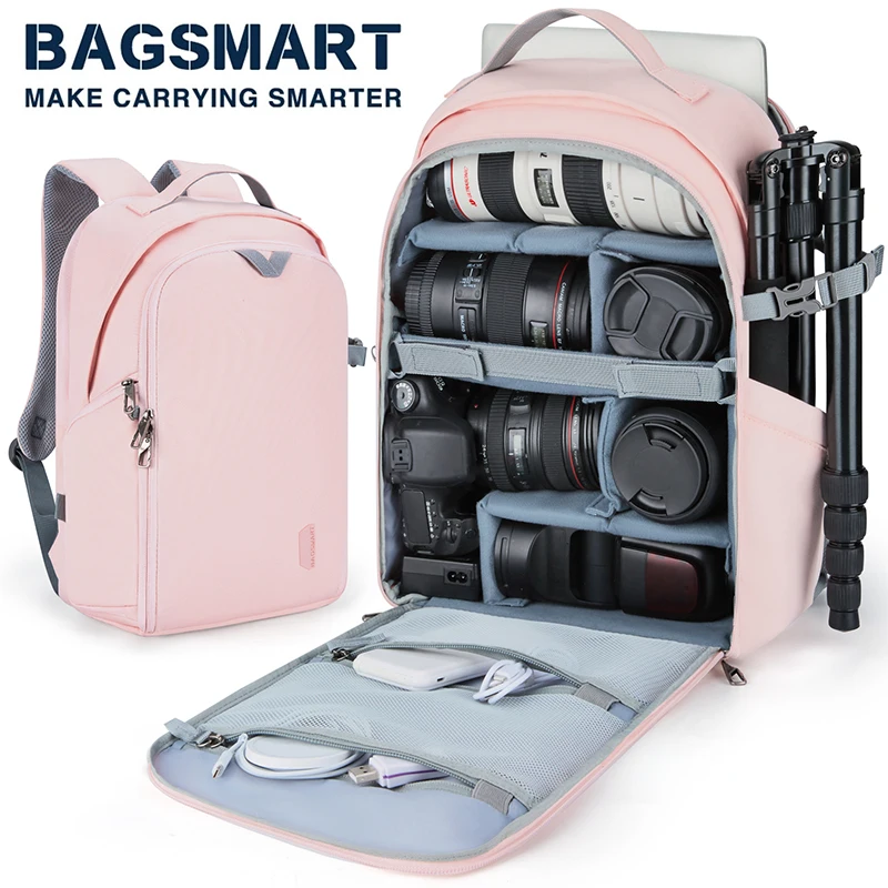 BAGSMARTMultifunctionalCameraBackpackDigitalDSLRBagShockproof