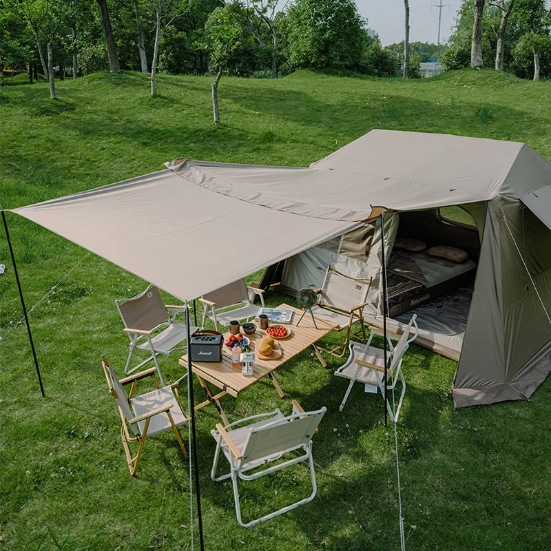 Naturehike Village 6.0 Ridge Titanium Rubber Quick Opening Tent Outdoor Camping Canopy Rainproof Waterproof Cabin Tent