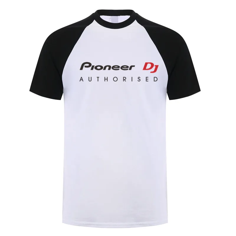 Pioneer DJ Authorised T Shirts Men Summer Fashion Short Sleeve Man