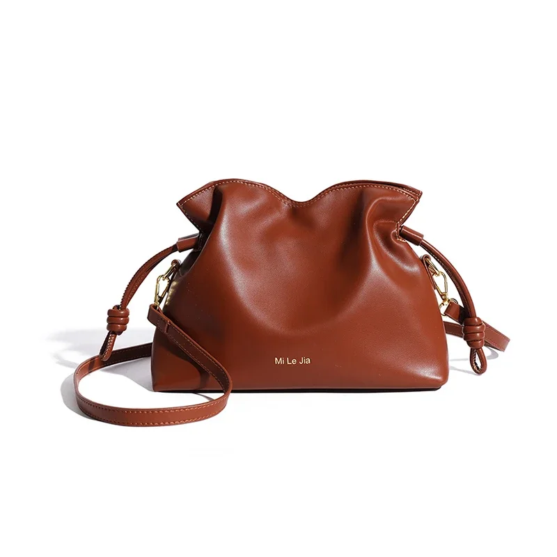 Large Capacity Fashionable PU Women's Shoulder Bag New Solid Color Simple Advanced Crossbody Bag Bolso Para Un Solo Hombro
