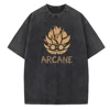 Arcane Heimerdinger Minimalist Style Vintage Summer O-Neck Short Sleeve Cotton T-Shirts 1