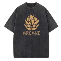 Arcane Heimerdinger Minimalist Style Vintage Summer O-Neck Short Sleeve Cotton T-Shirts 1