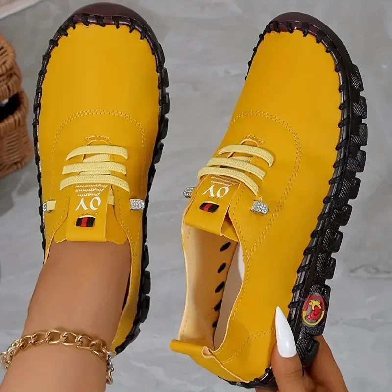 2024 New Women Sneakers Spring Summer Loafers Soft-soled Roman Comfortable Sneakers Women Retro Plus Size Single Shoes for Women 5