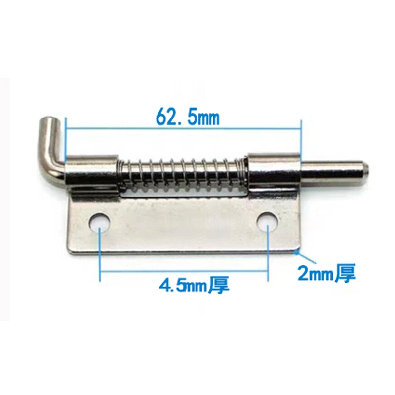 Description Picture 4 of itemGarage Door Lock Latch Spring Latch Stainless Steel Spring Bolts Latches Security Electric Cabinet Box Door Latch Cabinet Hinges