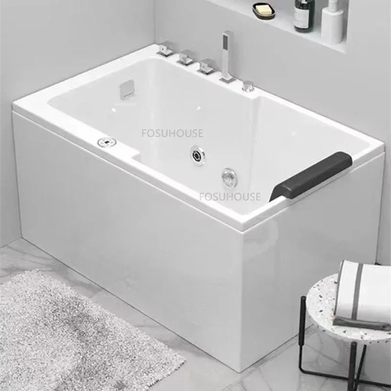 Bathroom Fixture Seat Bath Adults Comfortable Household Whirlpool Modern Acrylic Portable Massage Bathtub Portable Spa Bathtub