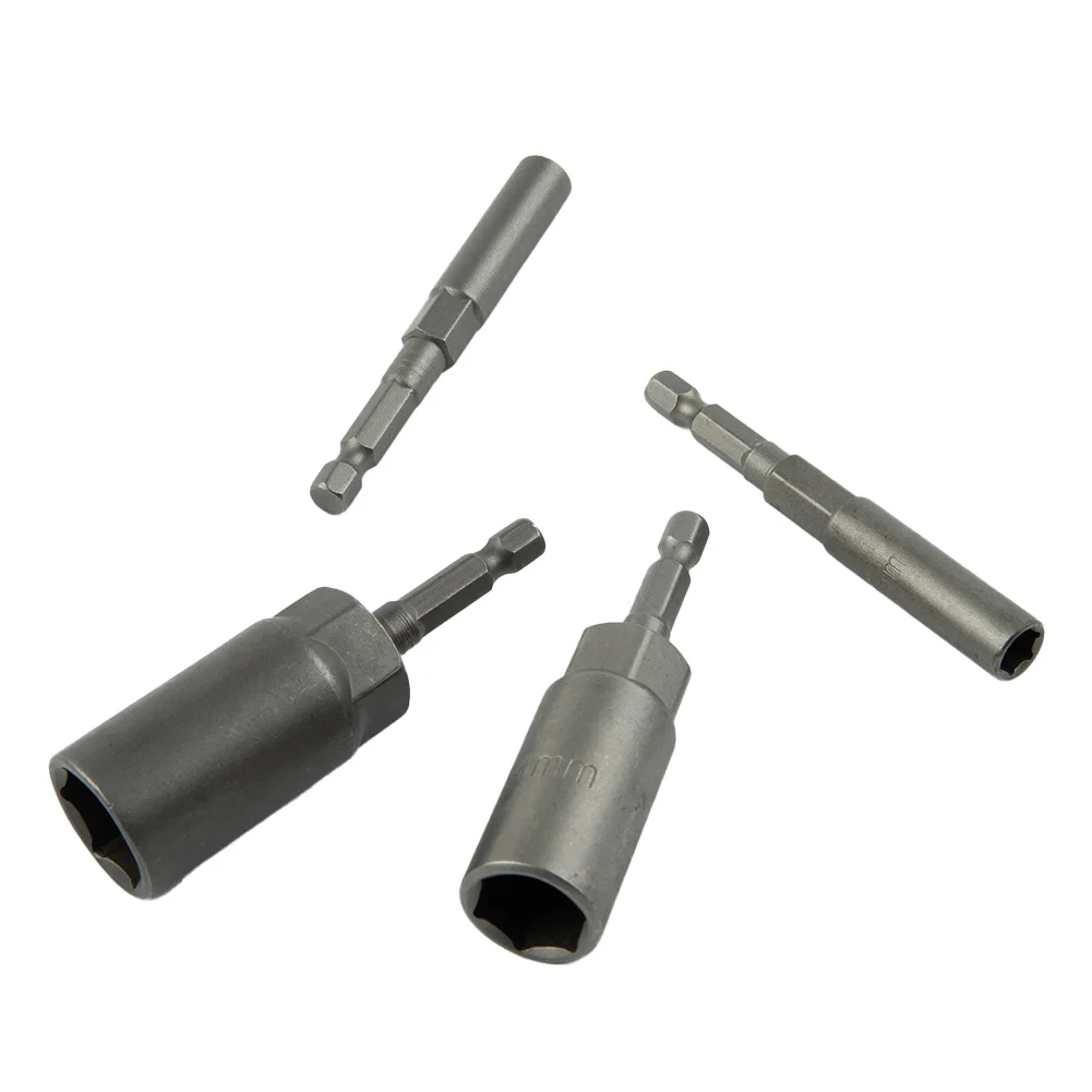 Description Picture 3 of item1PCS Screwdriver Bits 80mm Length 1/4" Hex Hex Sockets 5.5-17mm Drive Magne Socket Impact Nut Bolt Drill Bits Screwdrivers Bit