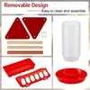 Chick Feeder and Waterer Kit Feeding Supplies with Mini Perch Chicken Starter Kit for Coop and Brooder