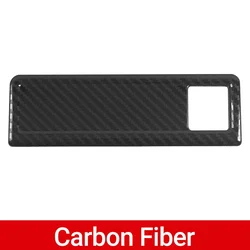 Stainless Steel Car Center Console USB Charging Port Cover (Carbon Fiber)