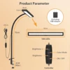 Led Desk Lamp for Office Home Bright Double Head Desk Light with Clamp Architect Task Lamp Dimming Adjustable Flexible Gooseneck 4