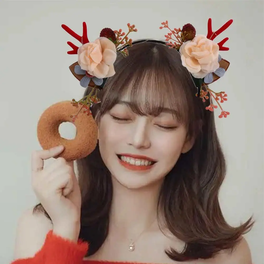 

LED light Toy Korean Style Hair Accessories Kids Head Wear Elk Ears Headband Women Hair Wear Fairy Deer Ear Glowing Headband