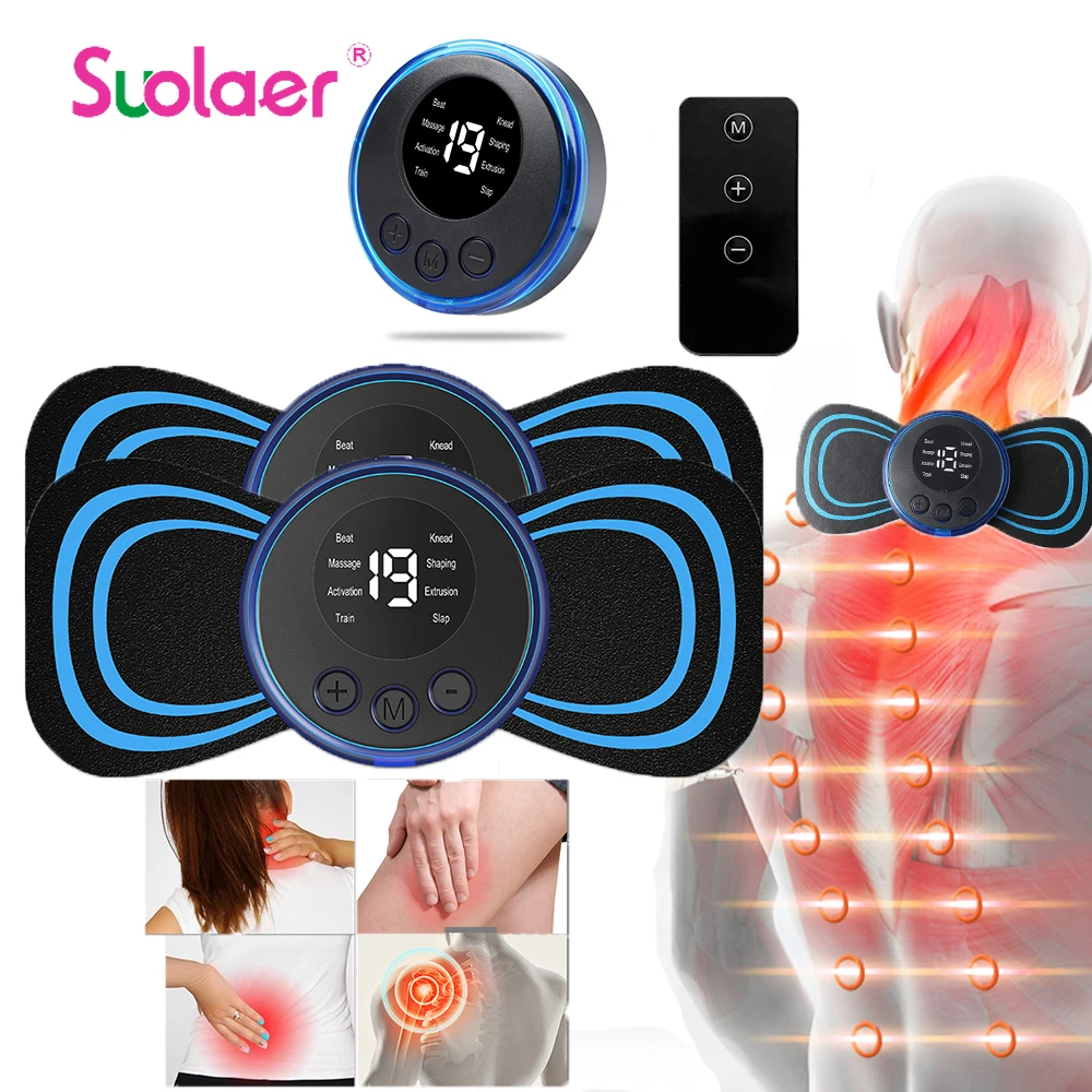 

Portable Electric Neck Massager EMS Cervical Vertebra Massage Patch For Muscle Pain Relief Arm Shoulder Relaxation Massage Patch