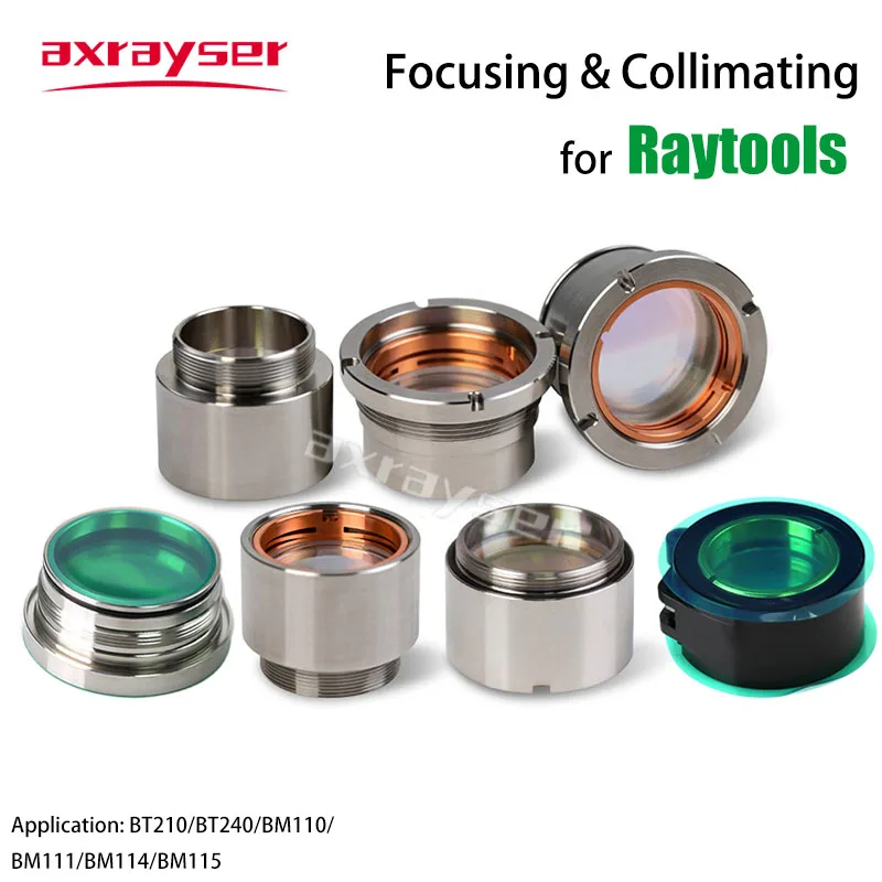 Raytools Laser Focusing Lens F100/F125/F150/F155/F200 with Holder Seat for BM06K BT240 BM110 BM111 BM114 BM115 Fiber Cutting