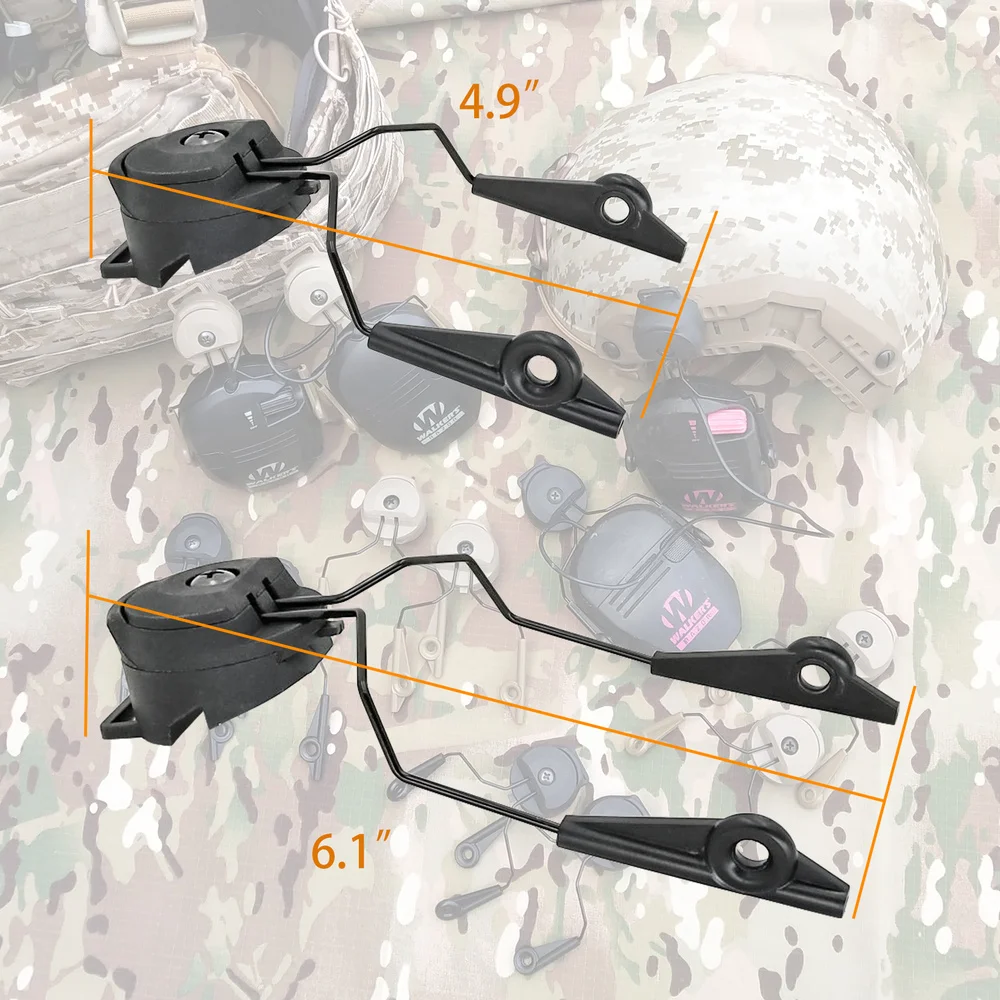 Hearangel Helmet ARC Rail Adapter Tactical headset Accessories for Walker Electronic Earmuffs Hearing Protection Shoot Headphone