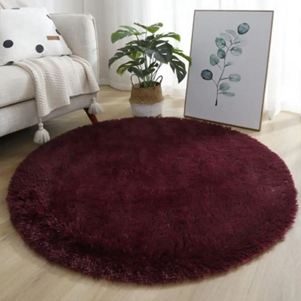 

Girls Room Carpet Super Soft Luxury Round Fluffy Area Rugs for Bedroom Nursery Anti-slip Plush Carpet for Children for Girls