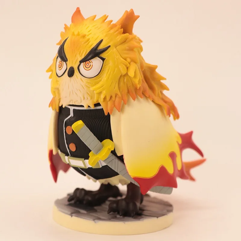 

Demon Slayer Handmade Doll Rengoku Kyoujurou Cos Owl Anime Models Periphery Car Mounted Ornaments Birthday Gift