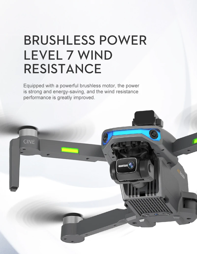 JINHENG AE3 Pro Max GPS Drone, BRUSHLESS POWER LEVEL 7 WIND RESISTANCE Equipped with