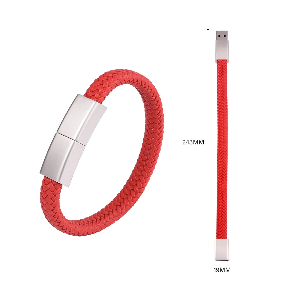 USB Flash Drive Flash Drive Bracelet USB Flash Drive 64GB 32GB 16GB 8GB Black Wristband Pen Drive Creative Gifts Memory Stick Water Proof External Storage
