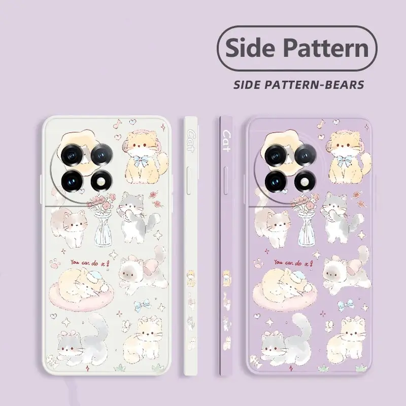 Adorable Cute Cat Silicone Phone Case Cover
