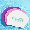 Swimming Caps for Women Large Size Long Hair Ear Protection Printed Swim Cap High Elastic Silicone Swimming Cap Pool Accessories 3