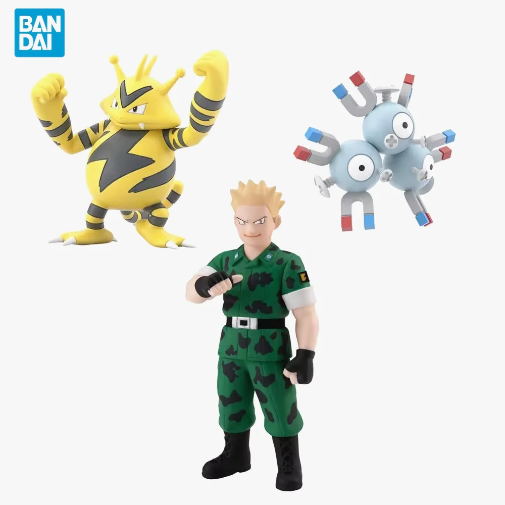 

Bandai Scale World Pokemon Kanto Region MATISSE RARECOIL ELEBOO Set Lt. Surge Magneton Electabuzz Anime Action Figure Toys Gift