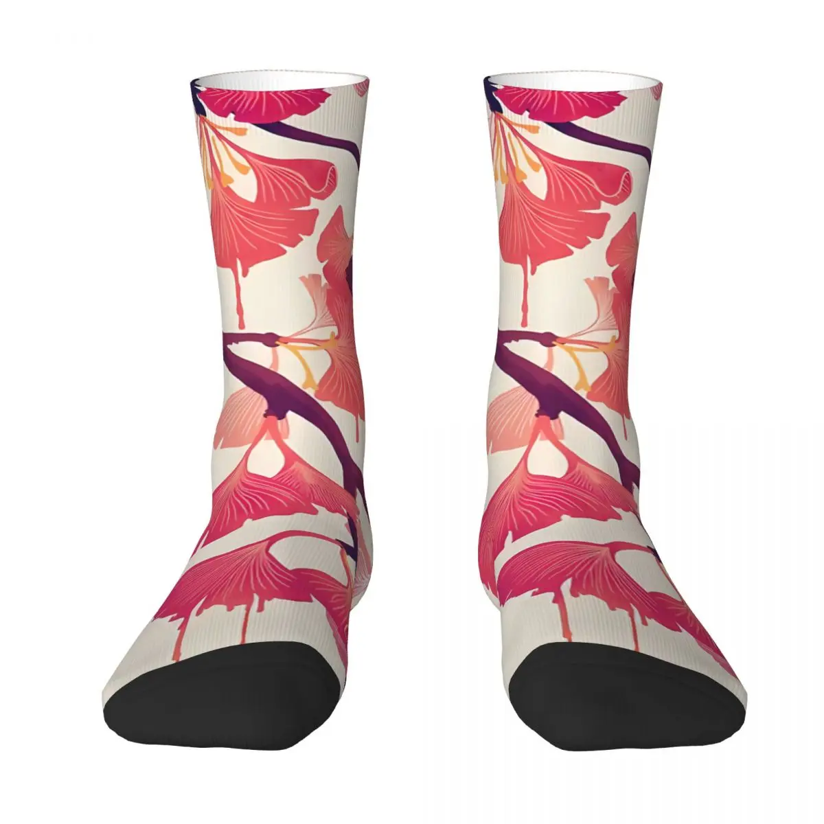 

O Ginkgo Sock Socks Men Women Polyester Stockings Customizable Funny