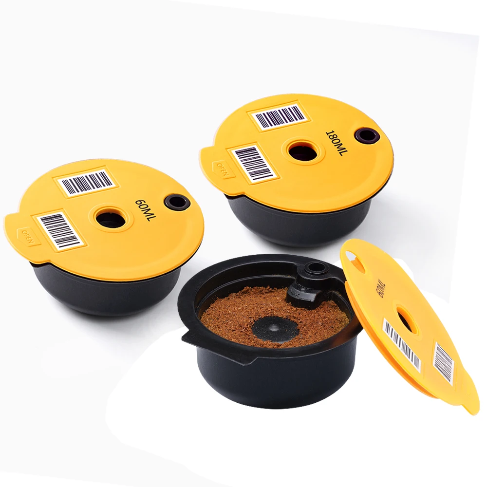 Capsule Di Caffè Riutilizzabili Da 60/180/200/220Ml Per Bosch-S Tassimo Machine Filtro Ricaricabile Coperchio In Silicone Pod