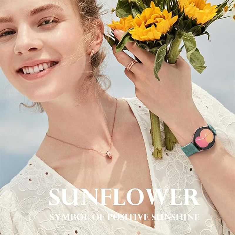 Sunflower Engraved Silicone Band - Universal Fit