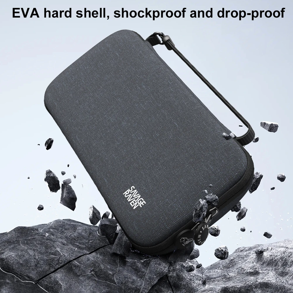 EVA Travel Carrying Bag with Mesh Compartment Hard Shell Storage Bag with 8 Card Slots Protective Case for Nintendo for Switch 2