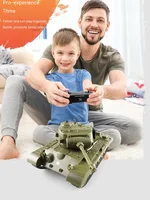 1: 30 Rc Tank Toy M26 Panxing Vs M4a3 Sherman Turret Rotation Simulation Combat Sound Effect 2.4ghz Rc Tank Model Remote Control 1