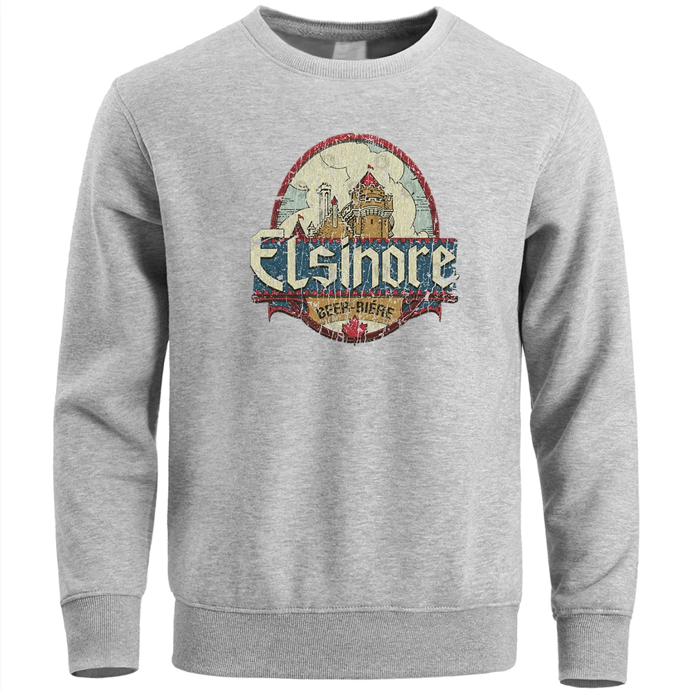 

Sweatshirt Elsinore Beer Retro Cool Man Hoodies Loose Streetwear Vintage Autumn Male Punk Fashion Casual Oversized Mens Clothes