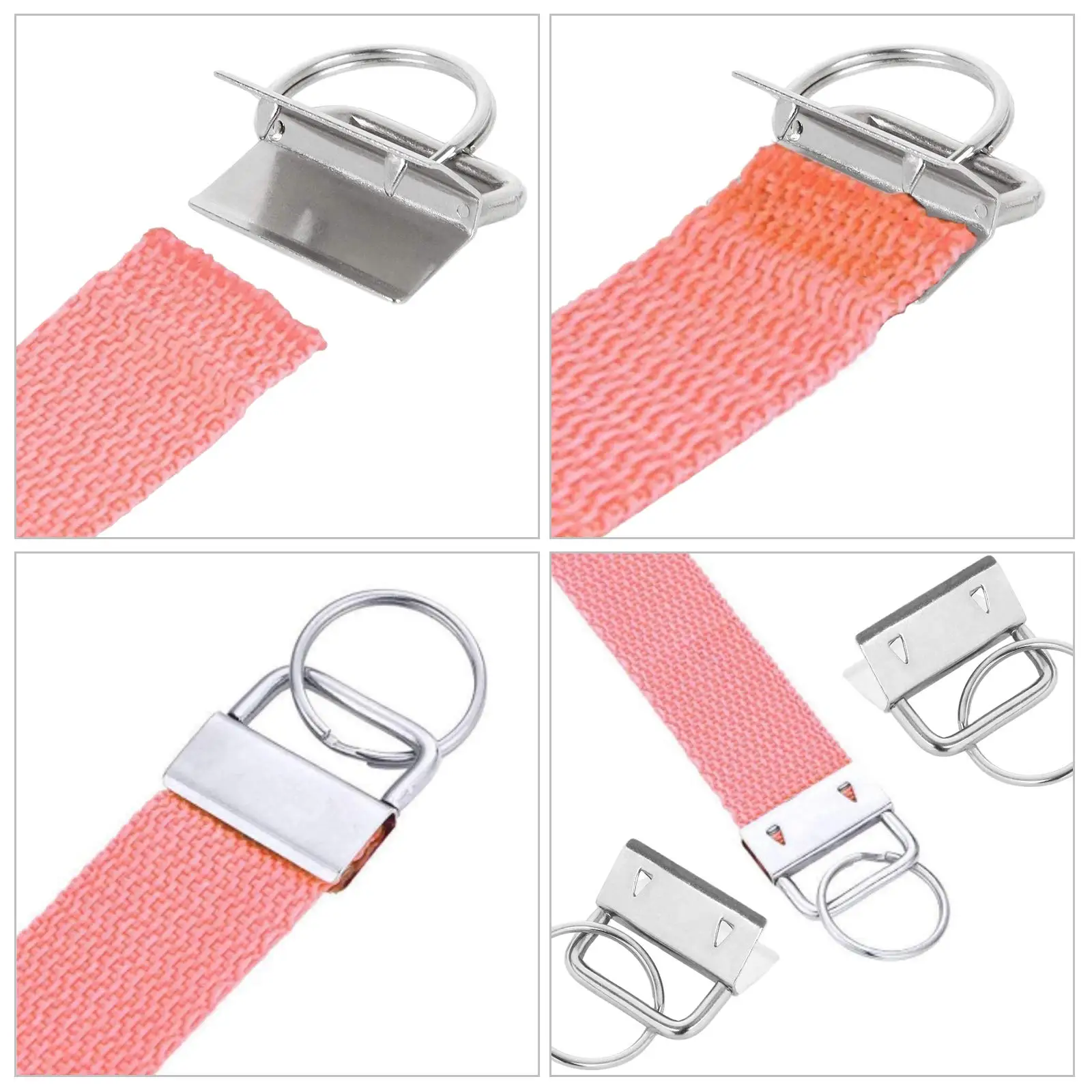 25PCS Key Fob Hardware key fob hardware 1 inch key wristlet DIY Fabric  wristlet