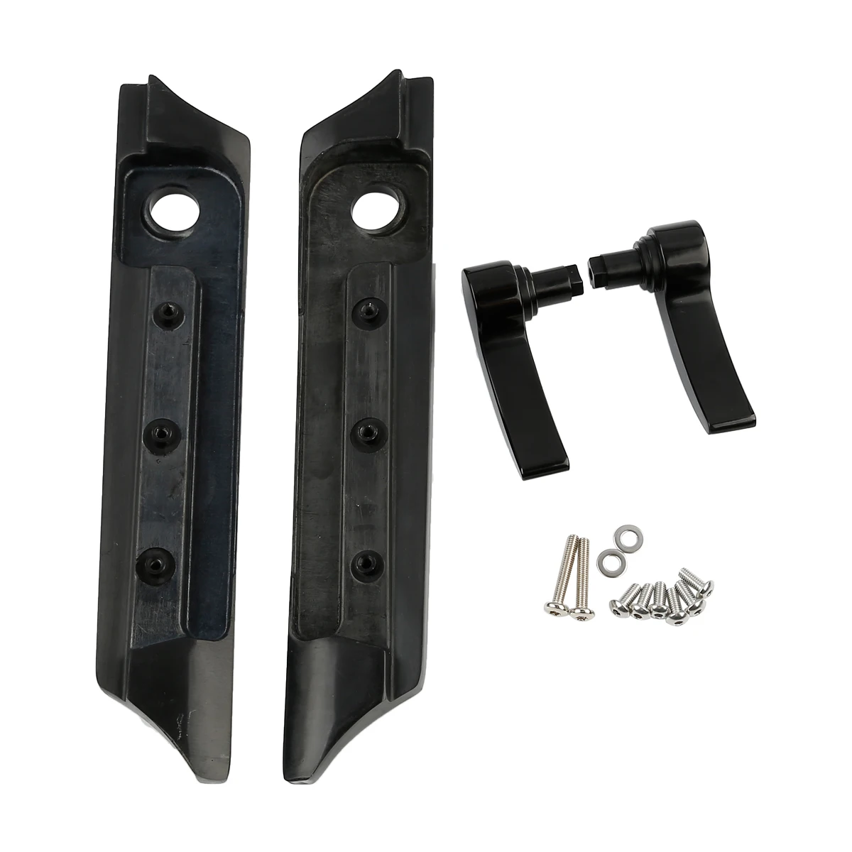Motorcycle CNC Saddlebag Latch Covers Lid Lifters For Harley Touring Road Street Glide Electra Glide 2014- FLHR