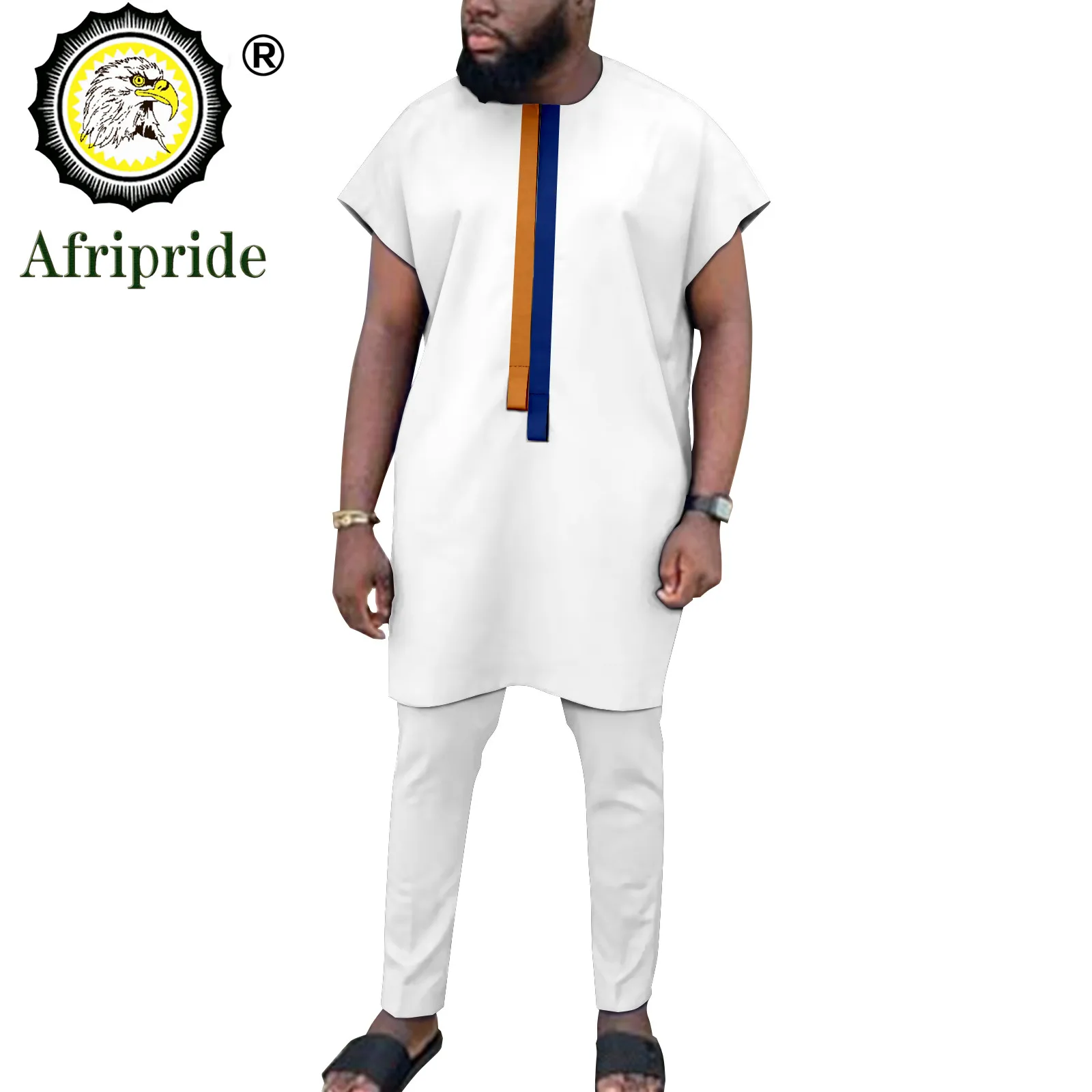 african suits for men embroidery short sleeve shirts and pants 2 piece set plus size casual tracksuit dashiki attire a2216134 Tracksuit Men African Clothes Short Sleeve Shirts and Pants 2 Piece Set Dashiki Outfits Plus Size Casual Attire A2216093